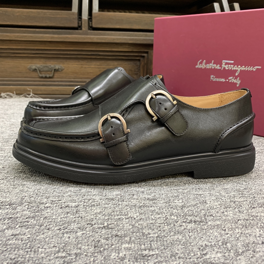 Ferragamo Style Leather Men's Shoes Men's Shoes Men's Shoes detail image 4 from source 783384