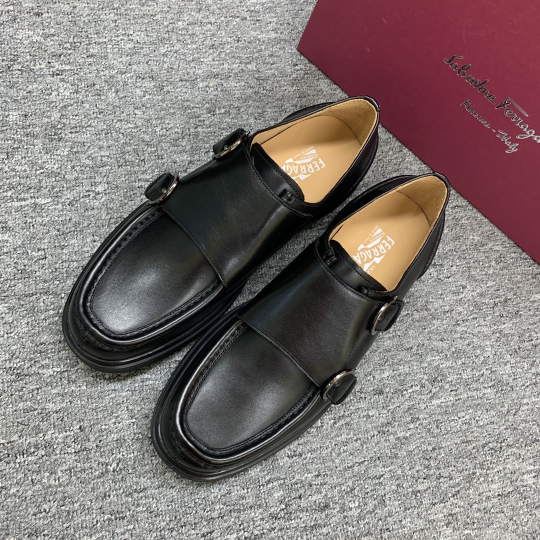 Ferragamo Style Leather Men's Shoes Men's Shoes Men's Shoes detail image 3 from source 783384