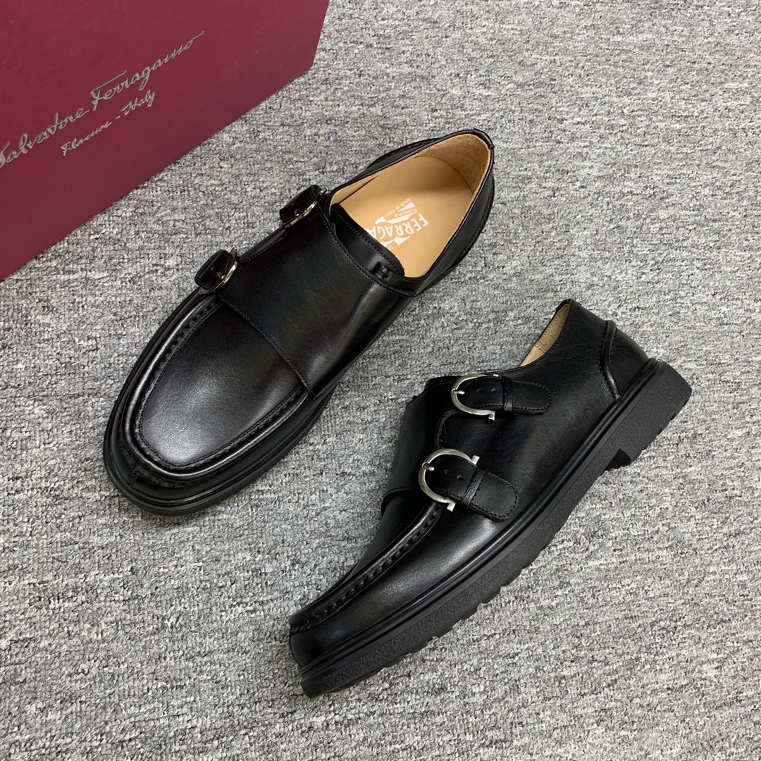 Ferragamo Style Leather Men's Shoes Men's Shoes Men's Shoes detail image 6 from source 783384