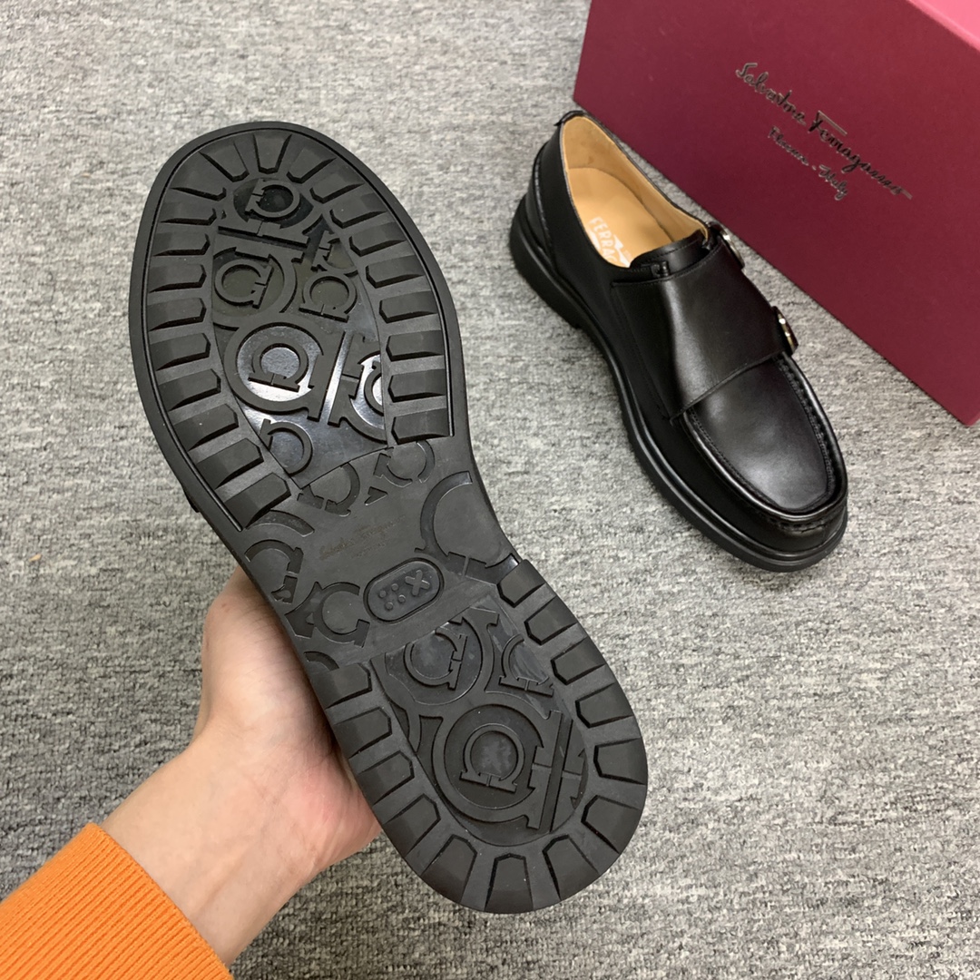 Ferragamo Style Leather Men's Shoes Men's Shoes Men's Shoes detail image 7 from source 783384