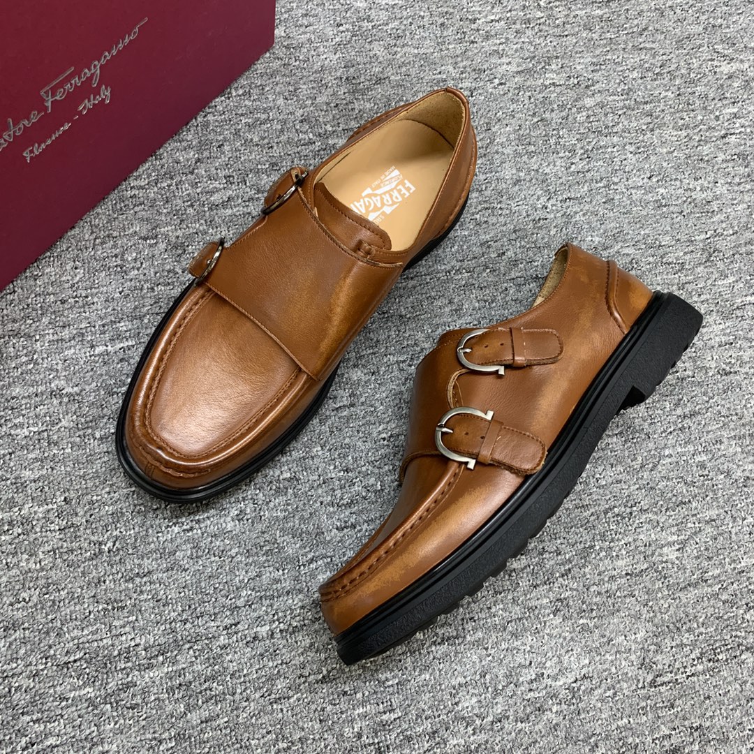 Ferragamo Style Leather Men's Shoes Men's Shoes Men's Shoes detail image 6 from source 783372