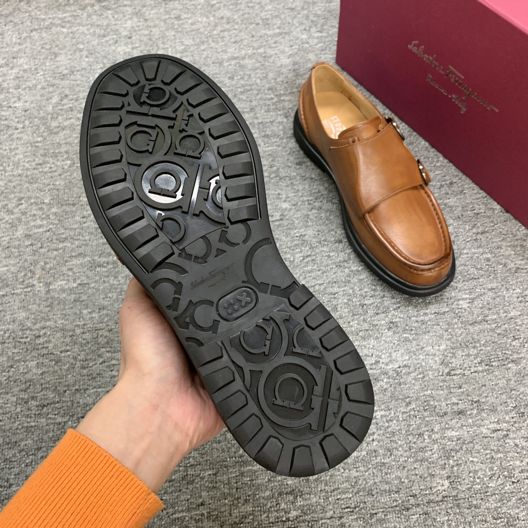 Ferragamo Style Leather Men's Shoes Men's Shoes Men's Shoes detail image 7 from source 783372
