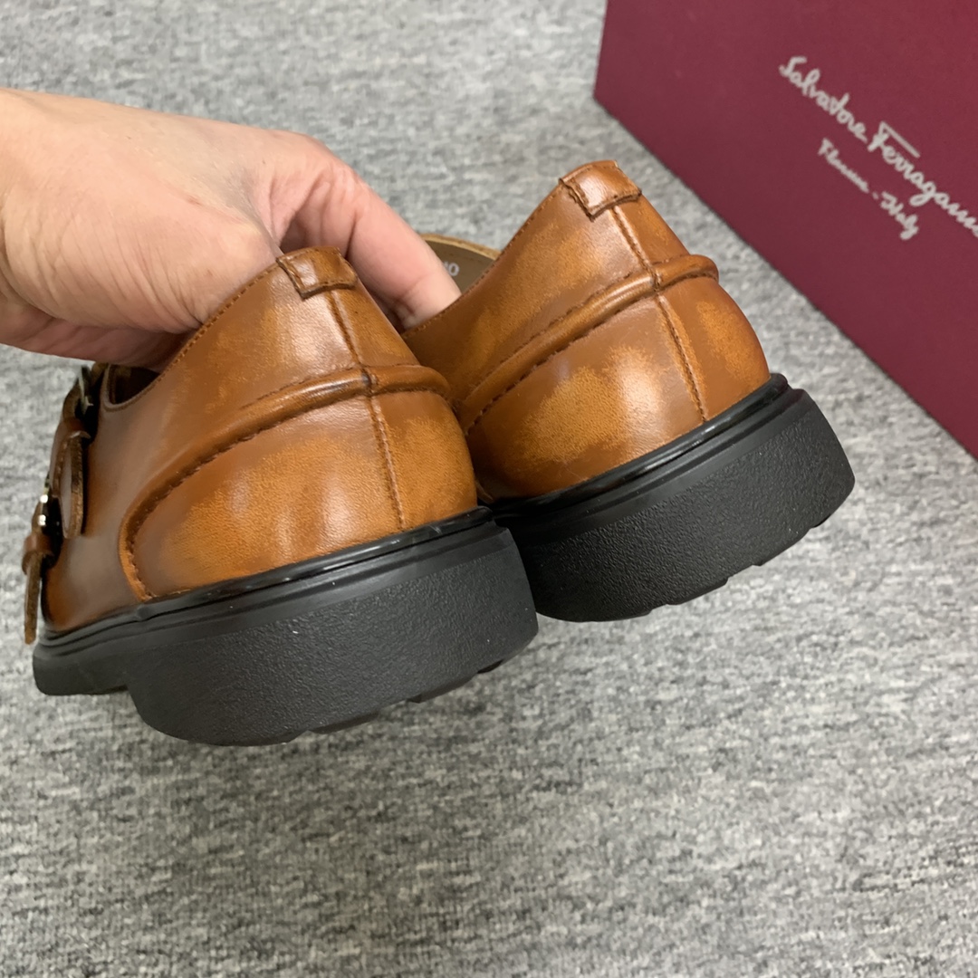 Ferragamo Style Leather Men's Shoes Men's Shoes Men's Shoes detail image 9 from source 783372