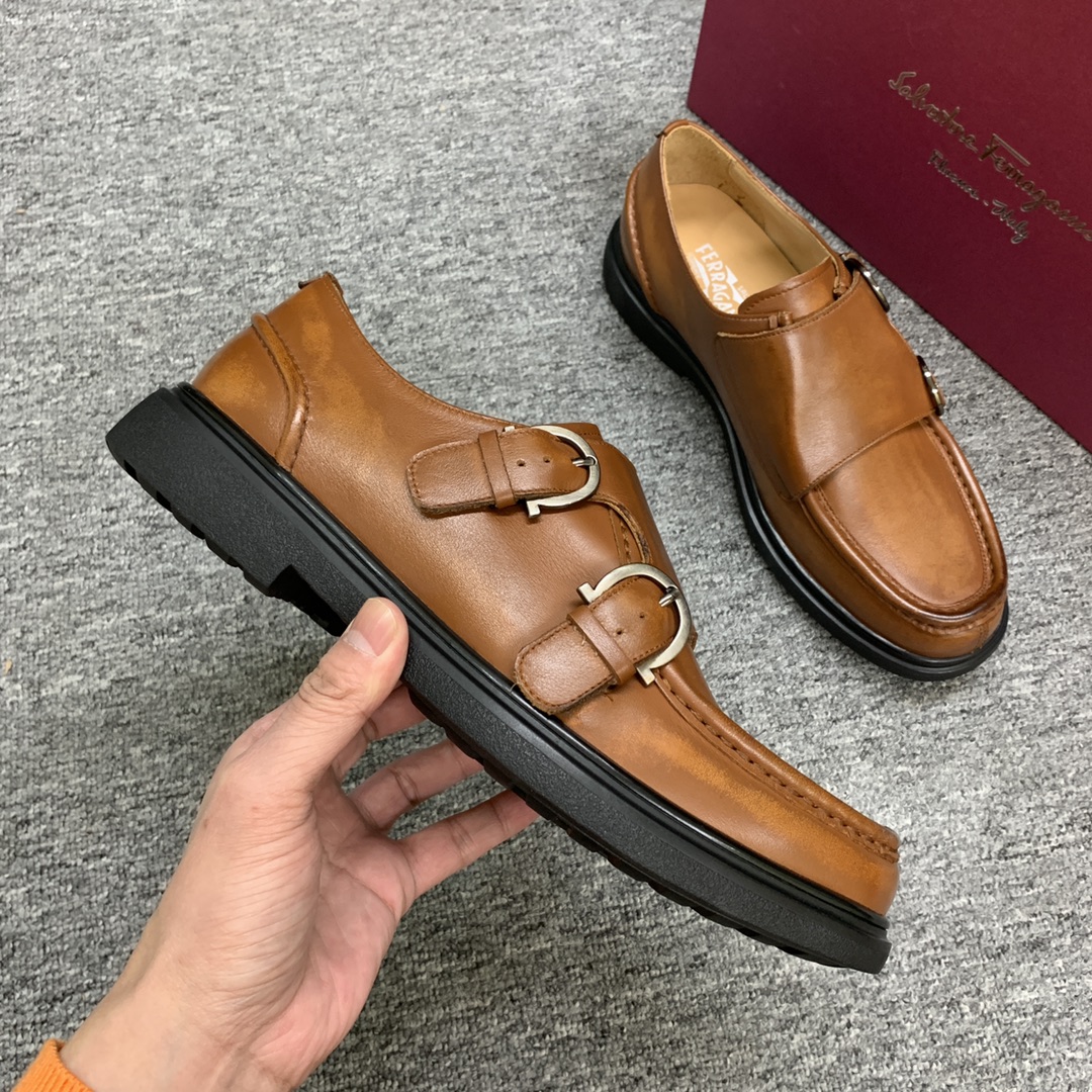 Ferragamo Style Leather Men's Shoes Men's Shoes Men's Shoes detail image 5 from source 783372