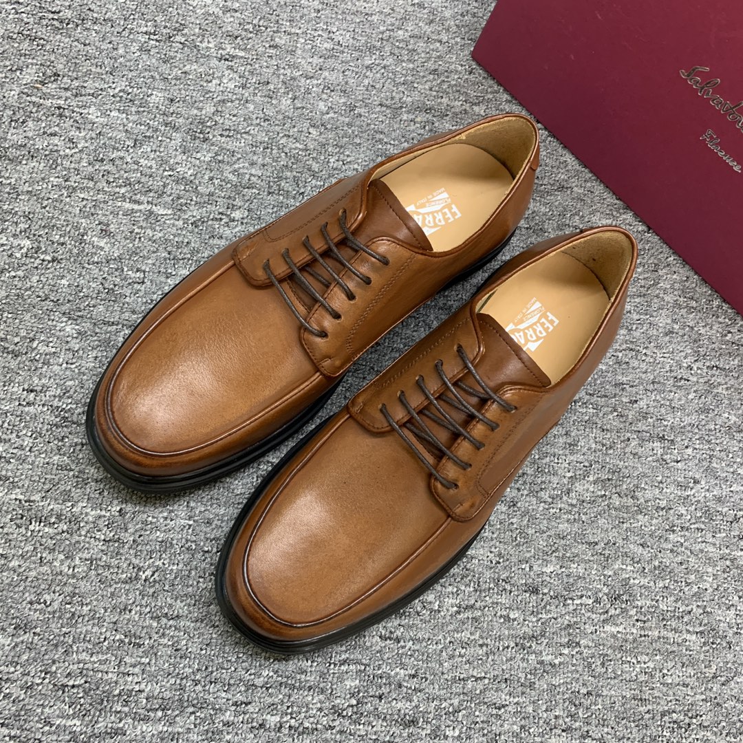 Ferragamo Style Leather Men's Shoes Men's Shoes Men's Shoes detail image 3 from source 783383