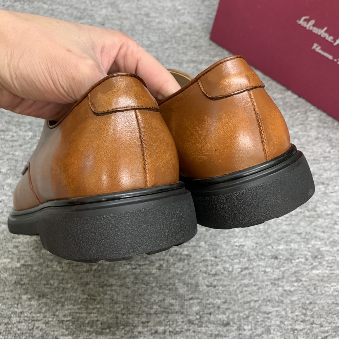 Ferragamo Style Leather Men's Shoes Men's Shoes Men's Shoes detail image 9 from source 783383