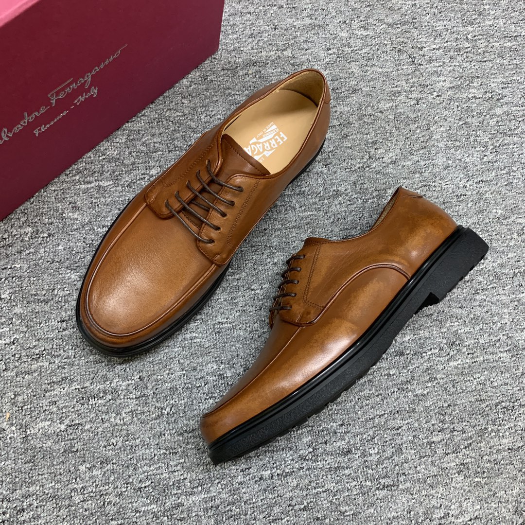 Ferragamo Style Leather Men's Shoes Men's Shoes Men's Shoes detail image 6 from source 783383