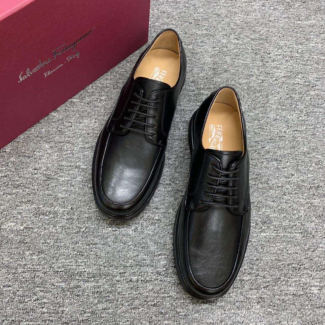 Ferragamo Style Leather Men's Shoes Lookbook Reference image 2