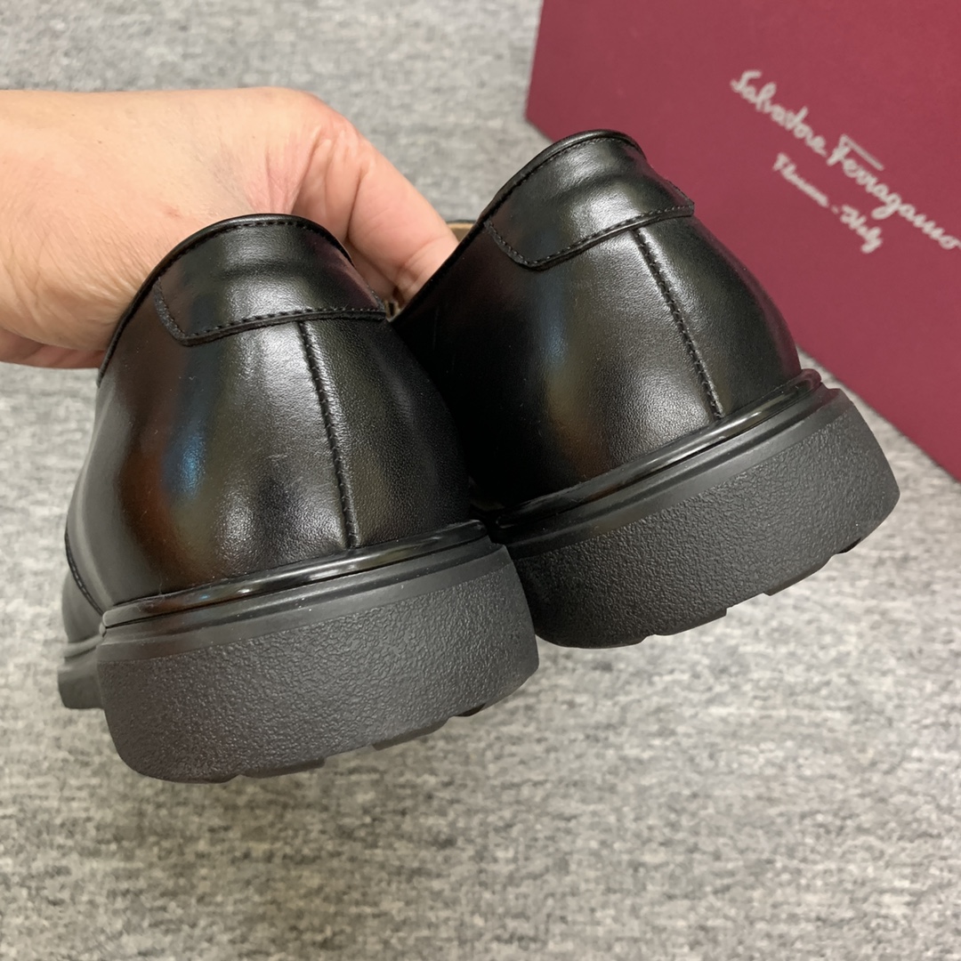 Ferragamo Style Leather Men's Shoes Men's Shoes Men's Shoes detail image 9 from source 783377