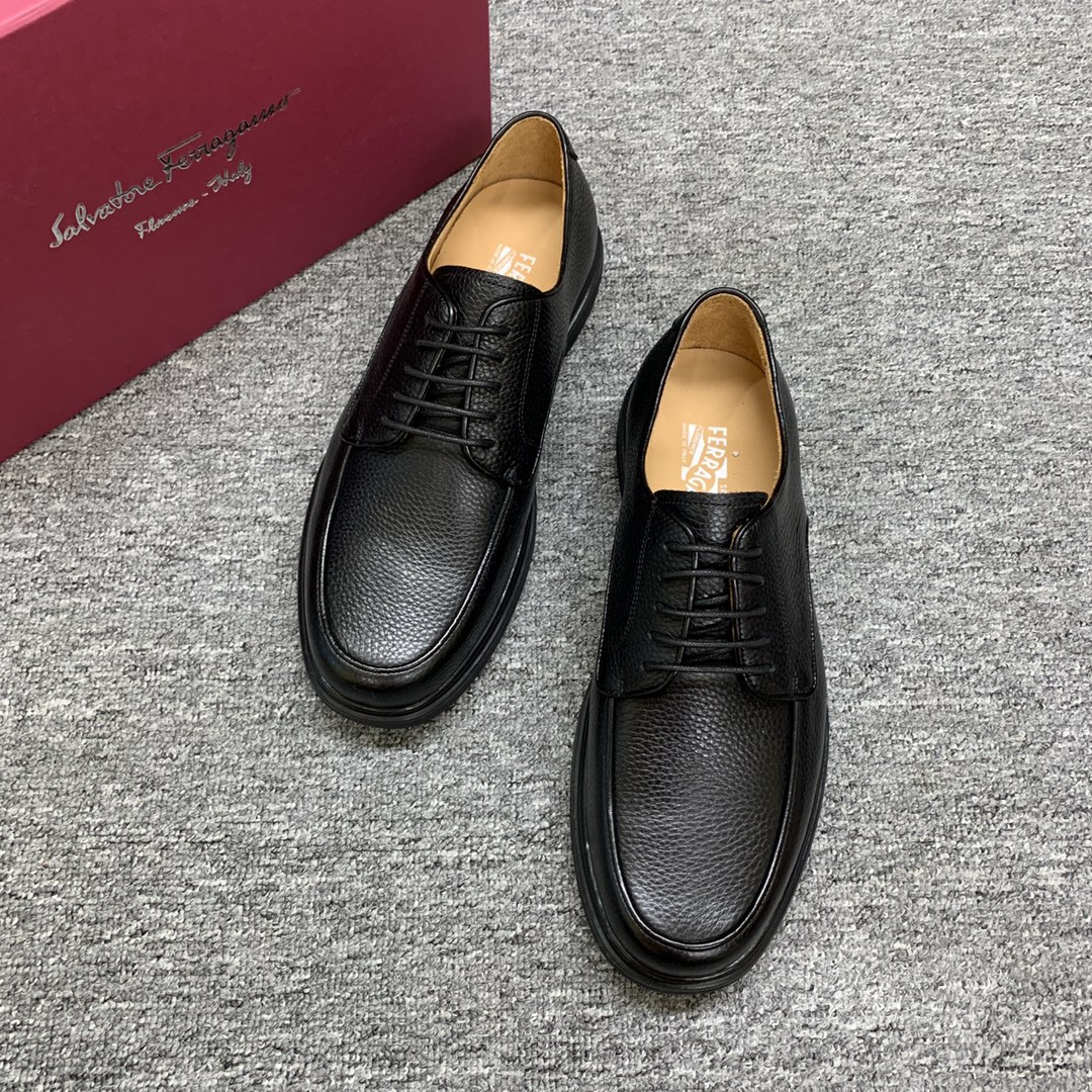 Ferragamo Style Leather Men's Shoes Lookbook Reference image 2