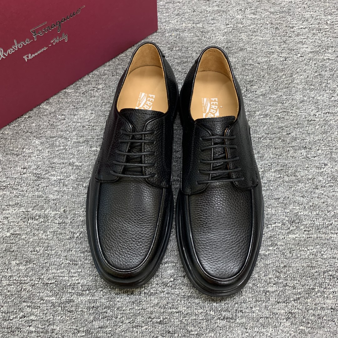Ferragamo Style Leather Men's Shoes Lookbook Reference image 1