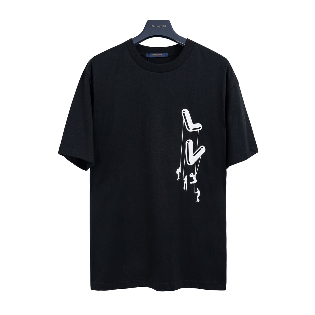170 LOUIS VUITTON*路易威登LV2023伞兵人物短袖T恤