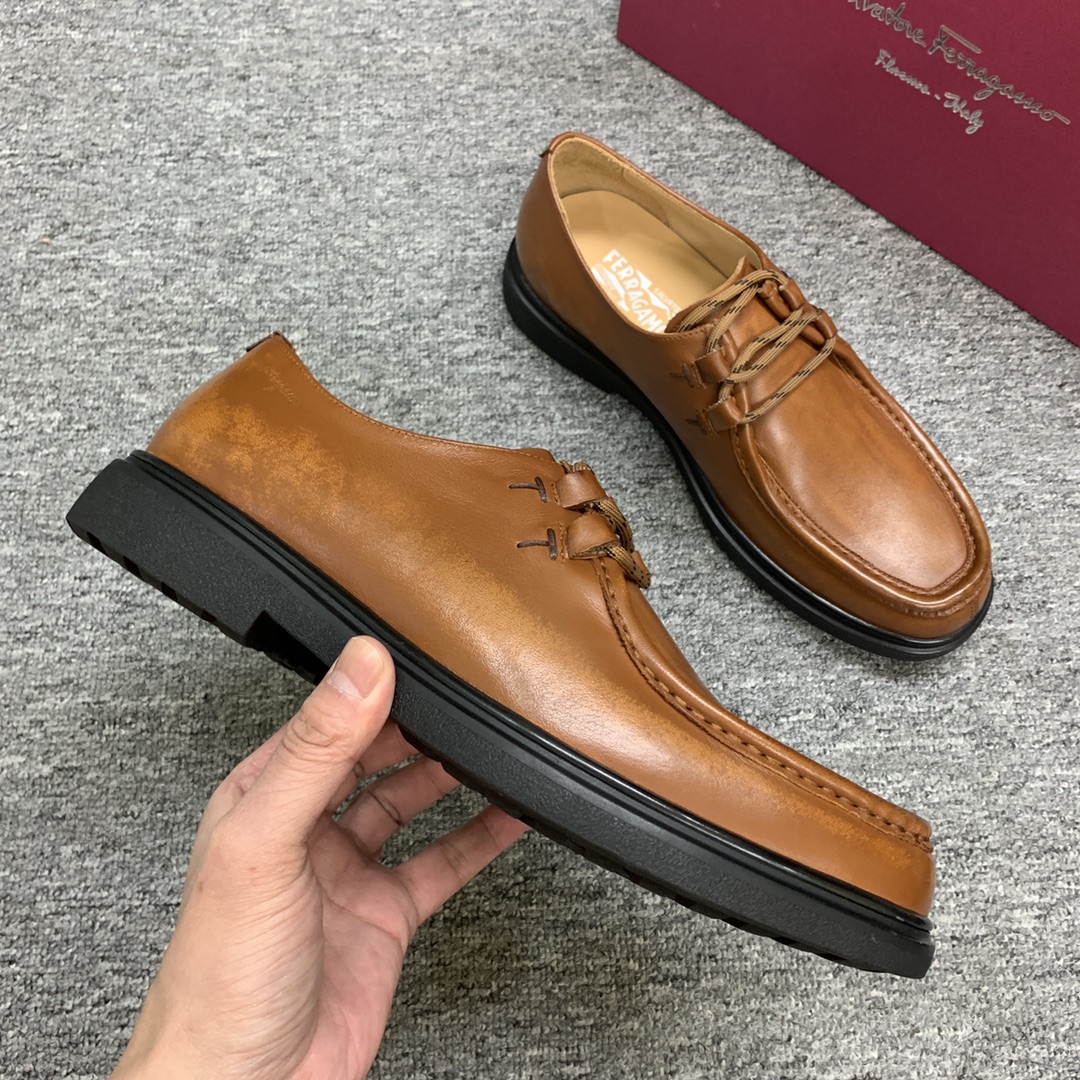 Ferragamo Style Leather Men's Shoes Men's Shoes Men's Shoes detail image 5 from source 783375