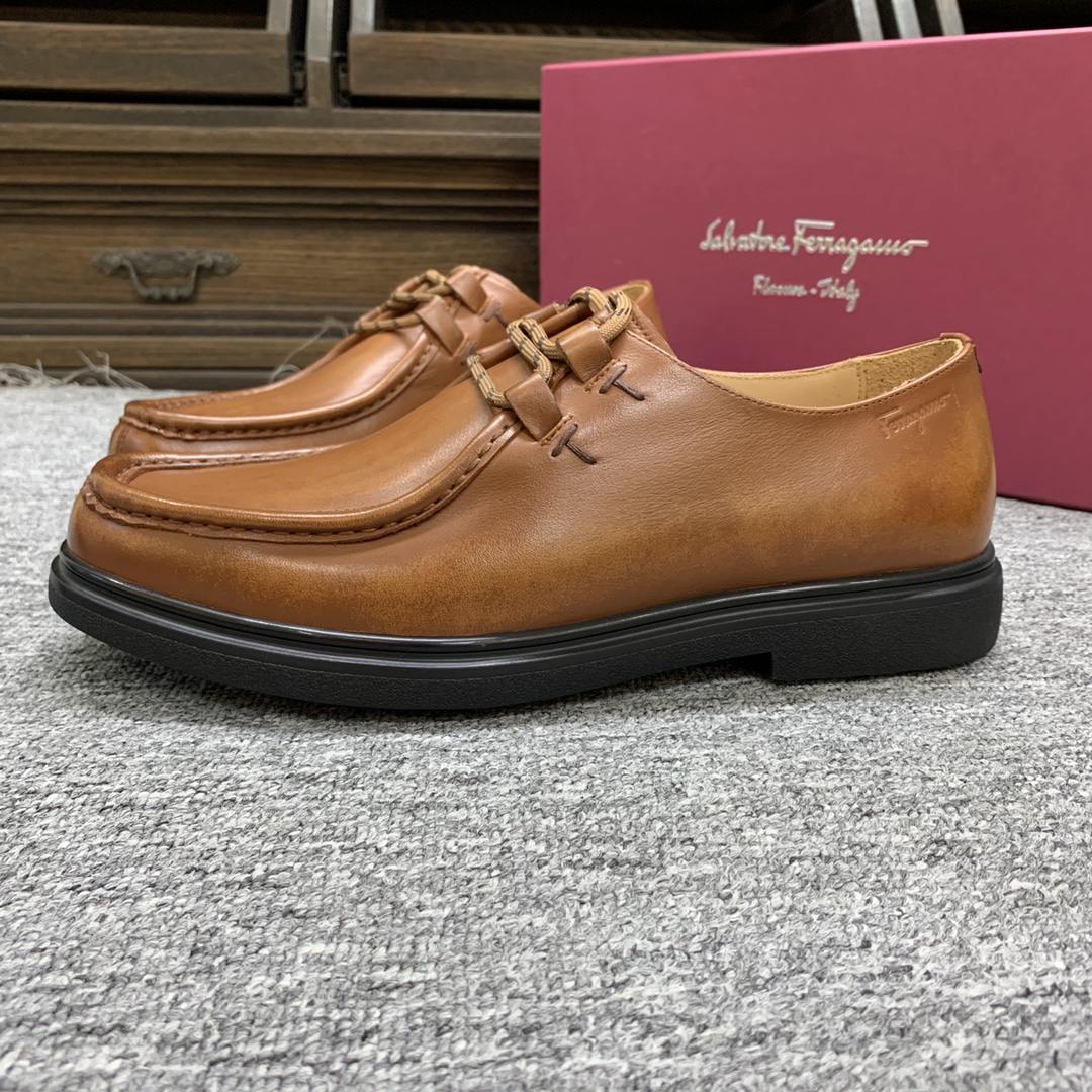Ferragamo Style Leather Men's Shoes Men's Shoes Men's Shoes detail image 4 from source 783375