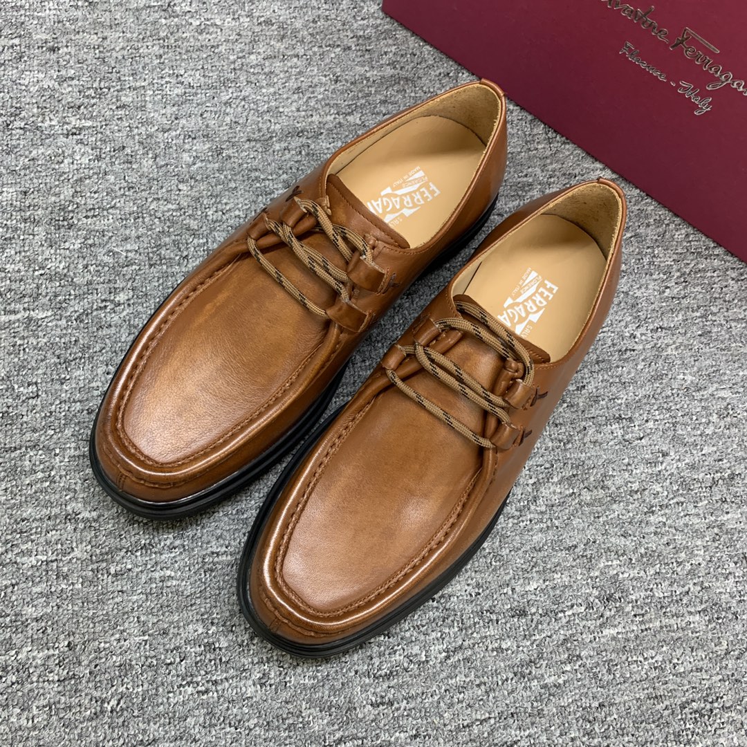 Ferragamo Style Leather Men's Shoes Men's Shoes Men's Shoes detail image 3 from source 783375