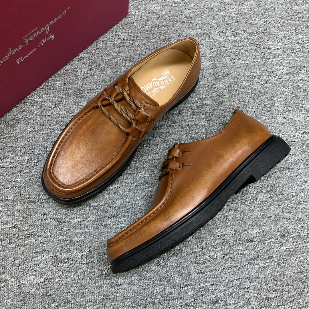 Ferragamo Style Leather Men's Shoes Men's Shoes Men's Shoes detail image 6 from source 783375
