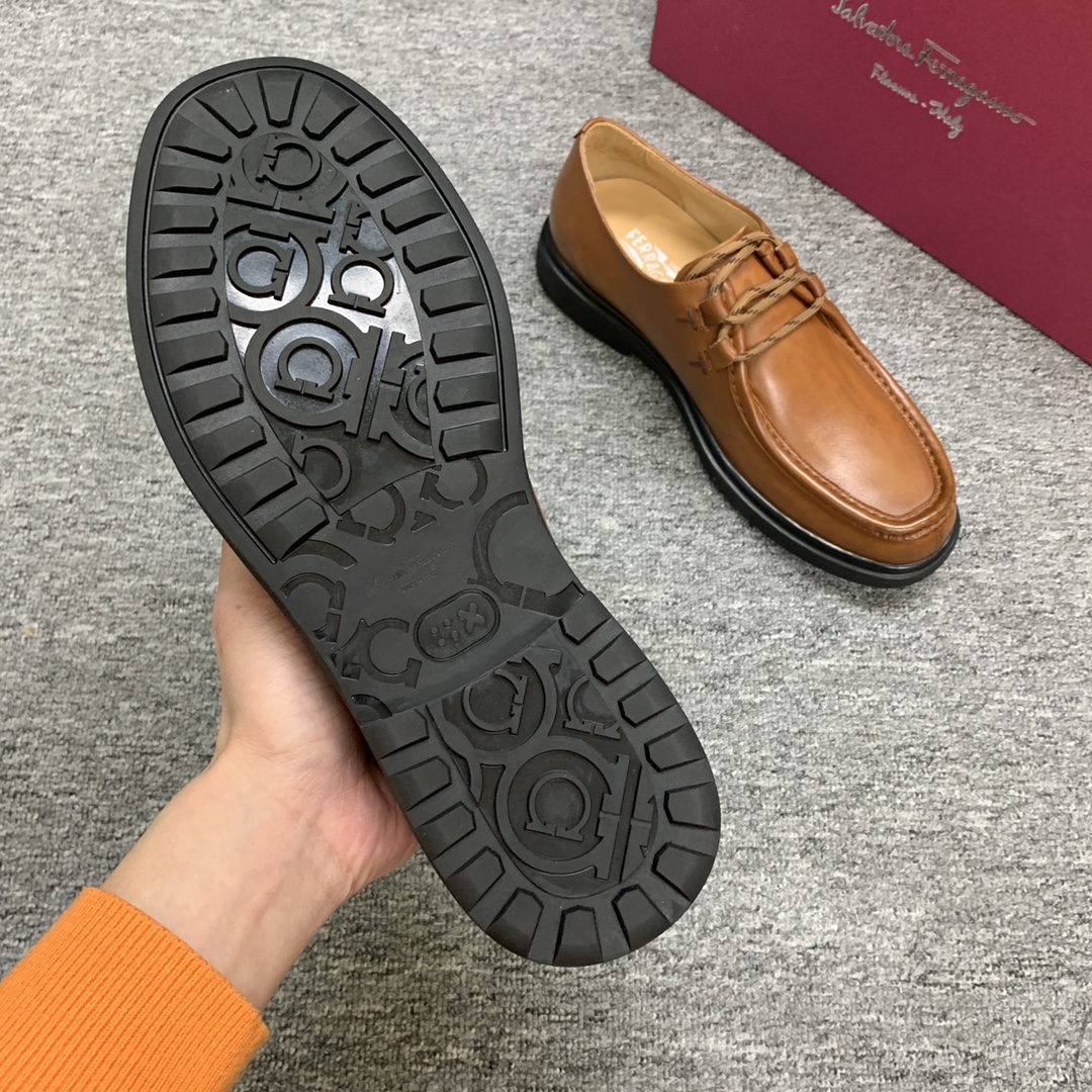 Ferragamo Style Leather Men's Shoes Men's Shoes Men's Shoes detail image 7 from source 783375
