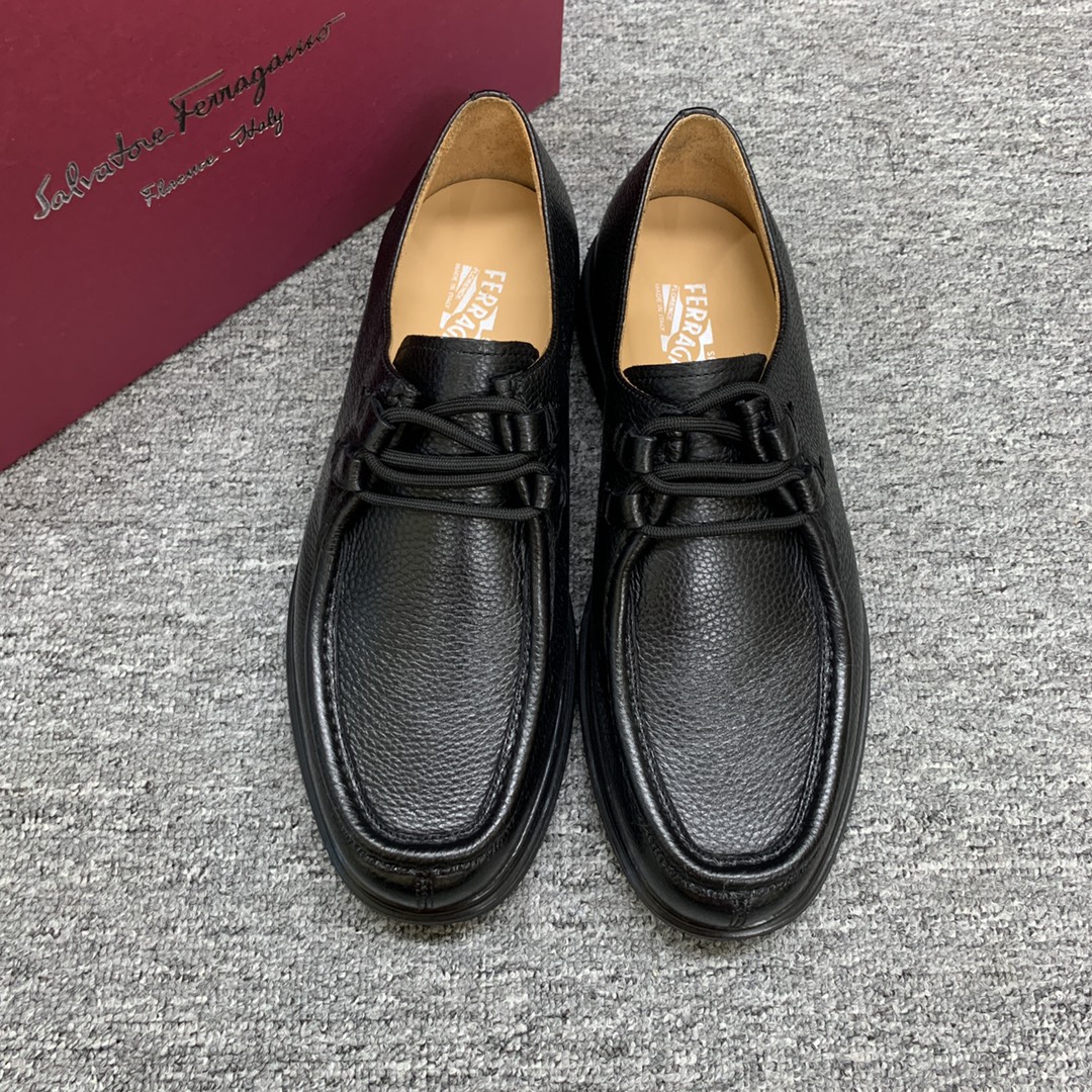 Ferragamo Style Leather Men's Shoes Lookbook Reference image 1