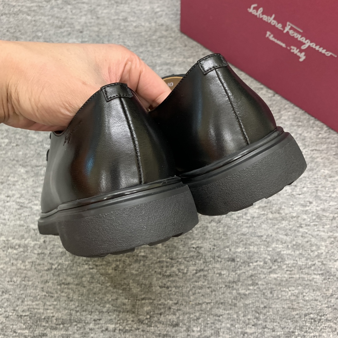 Ferragamo Style Leather Men's Shoes Men's Shoes Men's Shoes detail image 9 from source 783374