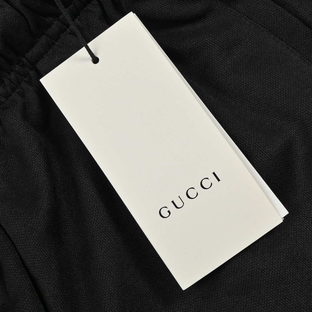 Gucci/古驰20ss侧边双G反光织带短裤