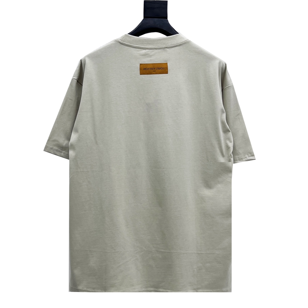 170 LouisVuitton/路易威登 23ss 签名刺绣短袖T恤