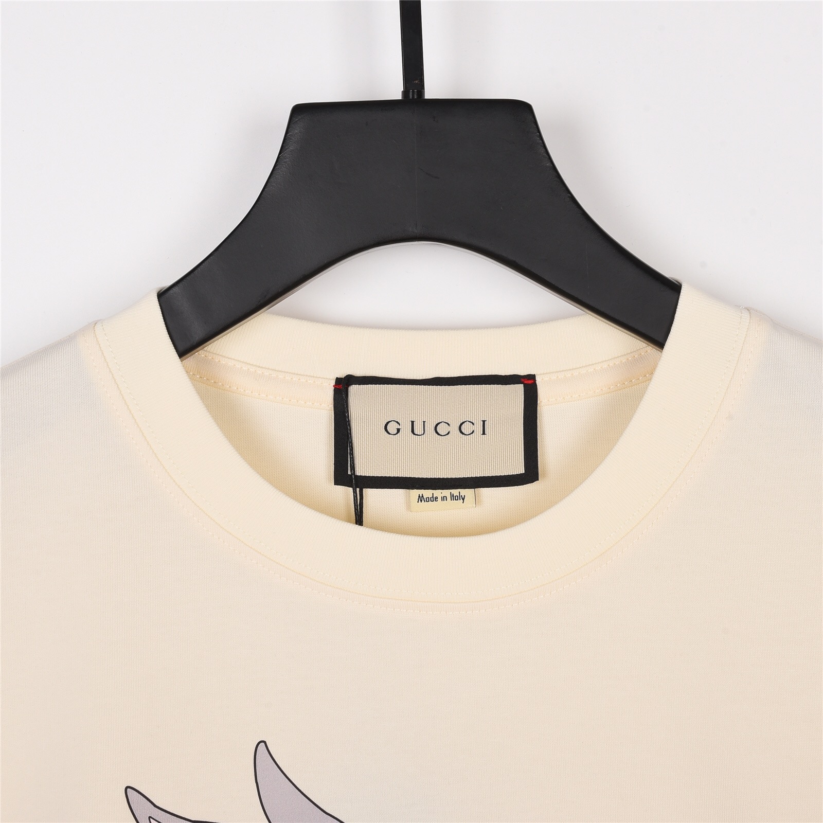 上新170 GUCCI/古驰 23Fw兔年限定圣诞兔印花短袖T恤