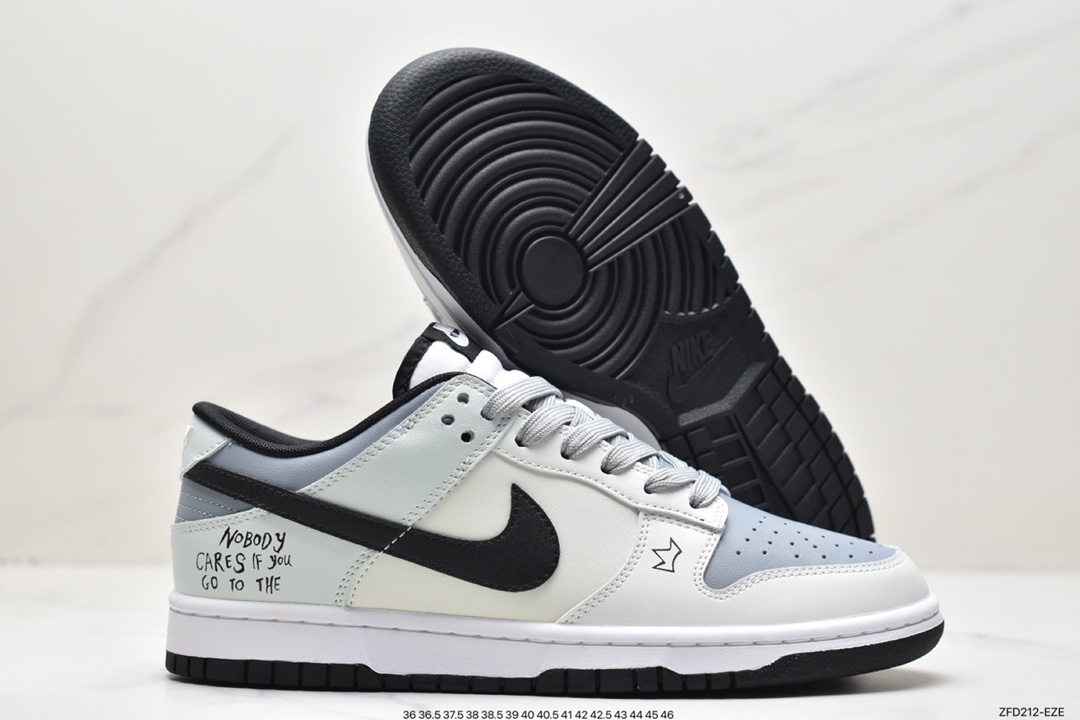 280 官方爆款ID定制 Nike SB Dunk Low 皇冠涂鸦DD3696-255