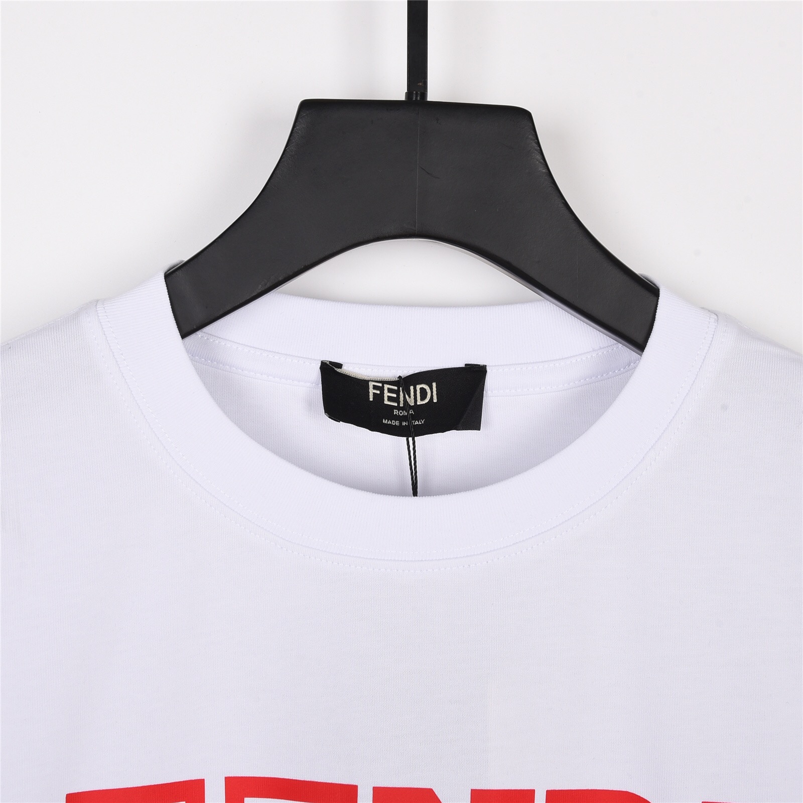 上新170 Fendi 芬迪23ss 红白字母 印花短袖