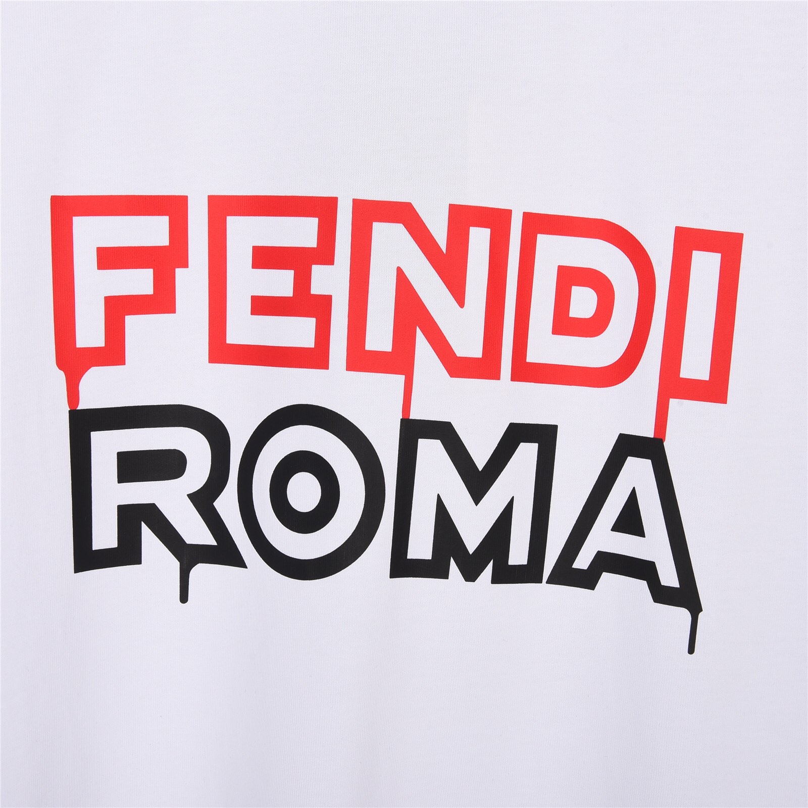 上新170 Fendi 芬迪23ss 红白字母 印花短袖