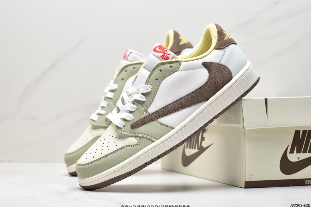 200 Travis Scott x Air Jordan 1 Low AJ1 乔丹1代低帮篮球鞋DM7866-603