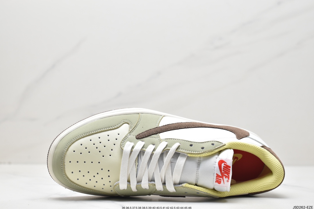 200 Travis Scott x Air Jordan 1 Low AJ1 乔丹1代低帮篮球鞋DM7866-603