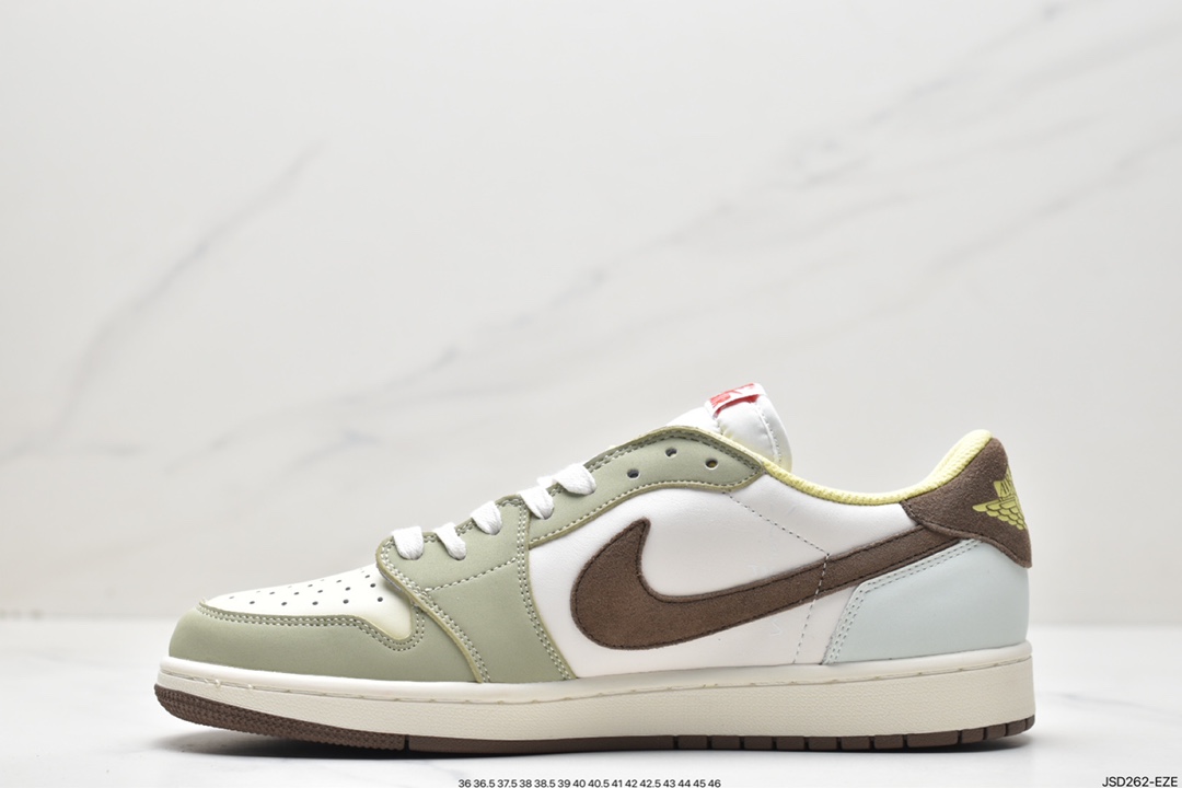 200 Travis Scott x Air Jordan 1 Low AJ1 乔丹1代低帮篮球鞋DM7866-603