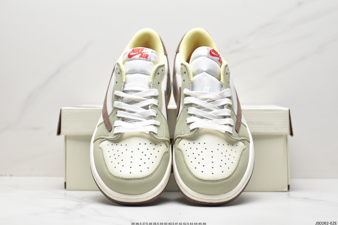 200 Travis Scott x Air Jordan 1 Low AJ1 乔丹1代低帮篮球鞋DM7866-603