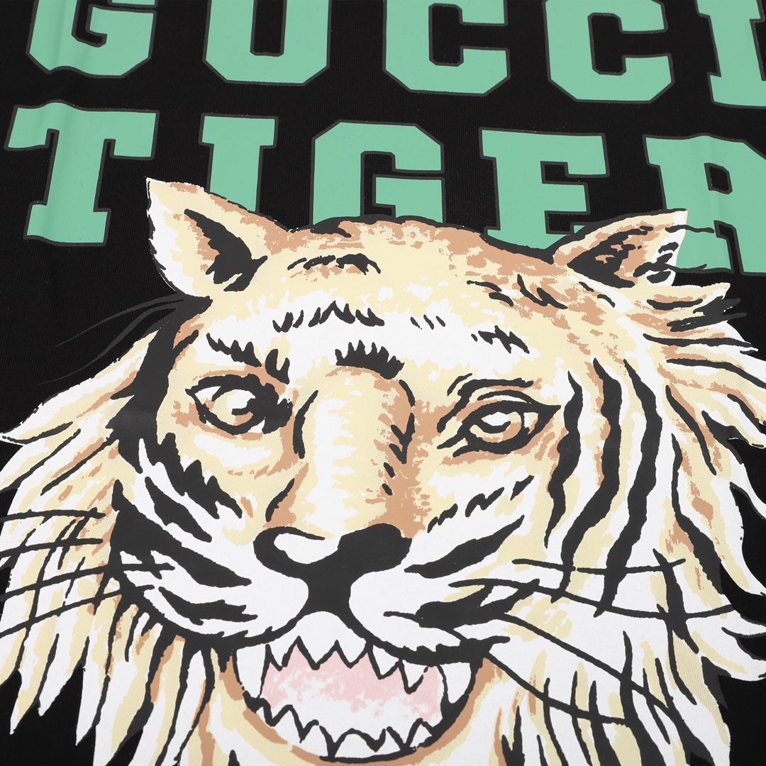 150 GUCCI/古驰 经典老虎印花短袖T恤