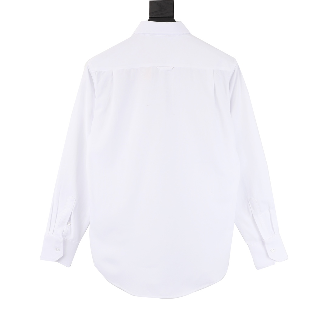 200 Thom Browne/汤姆布朗 门襟织带长袖衬衫