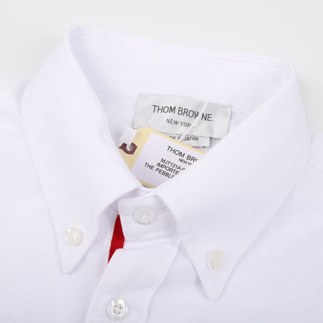 200 Thom Browne/汤姆布朗 门襟织带长袖衬衫