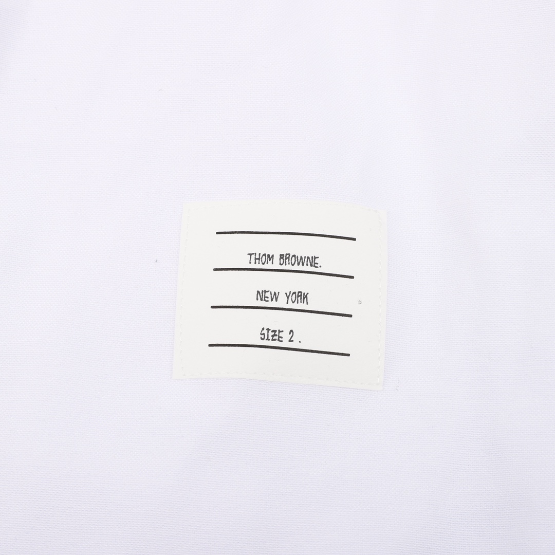 200 Thom Browne/汤姆布朗 门襟织带长袖衬衫