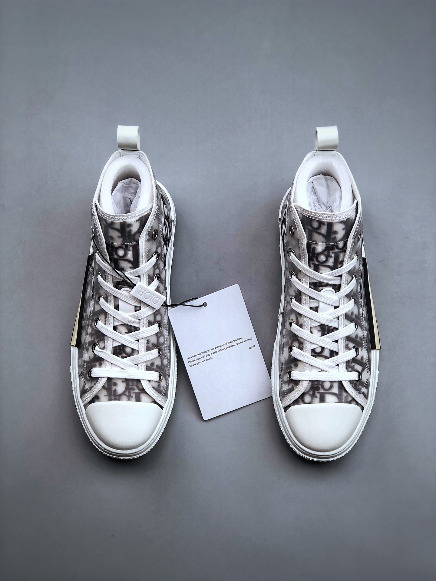 480  历史最强版本 Dior B23 Oblique High Top Sneakers 迪奥“CD重影”全套原装配件