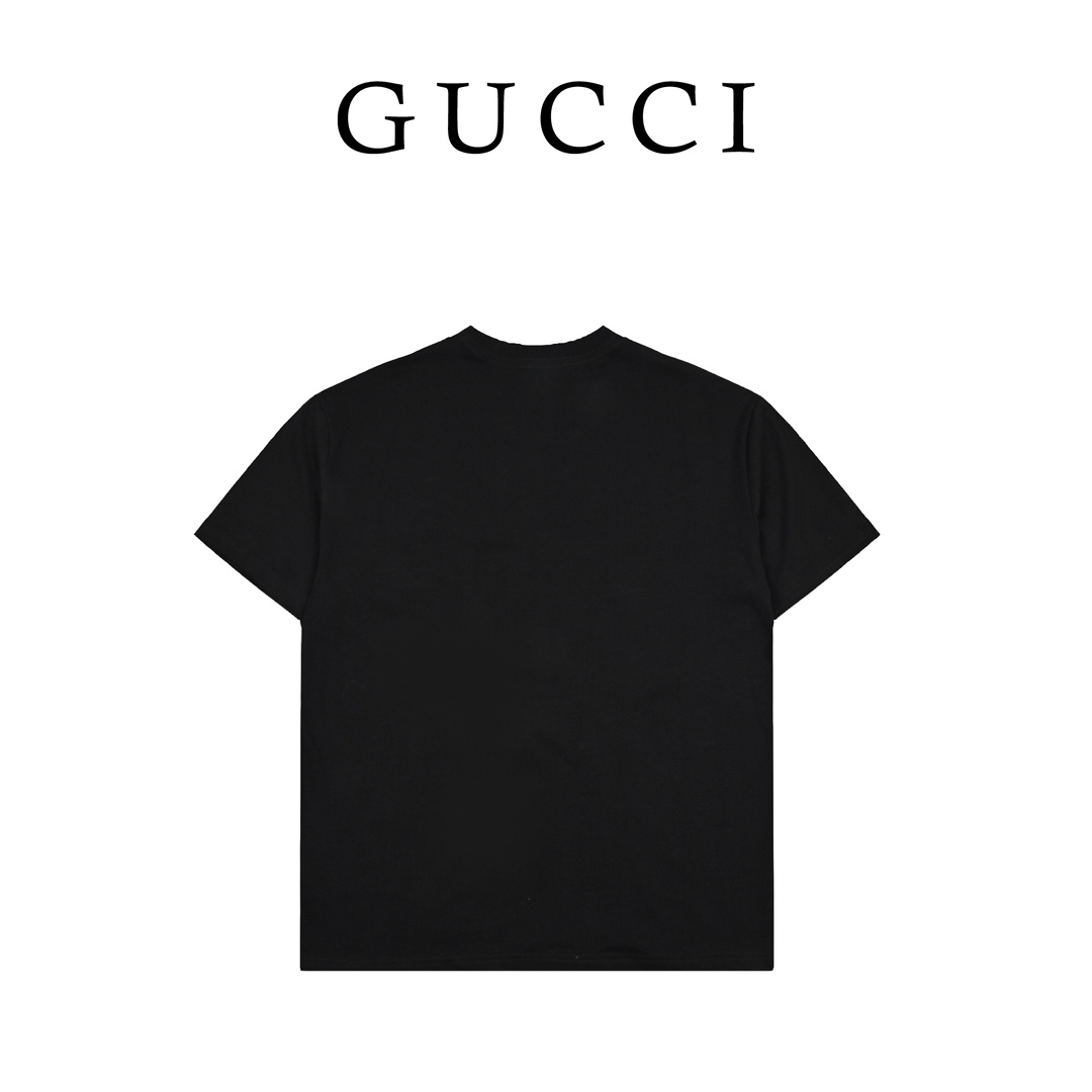 Gucci 古驰23ss 贴布熊图案短袖-Chinese UA Cheap High Quatity Brand Clothes Bags handbags Sneakers wholesale wholesaler seller from China Factory suppliers Fashion Clothing Shoes best Quality Beautiful Price Gucci 古驰23ss 贴布熊图案短袖