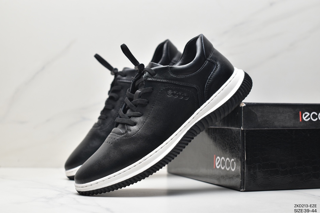 ECCO Huang Jingyu's same style casual leather shoes