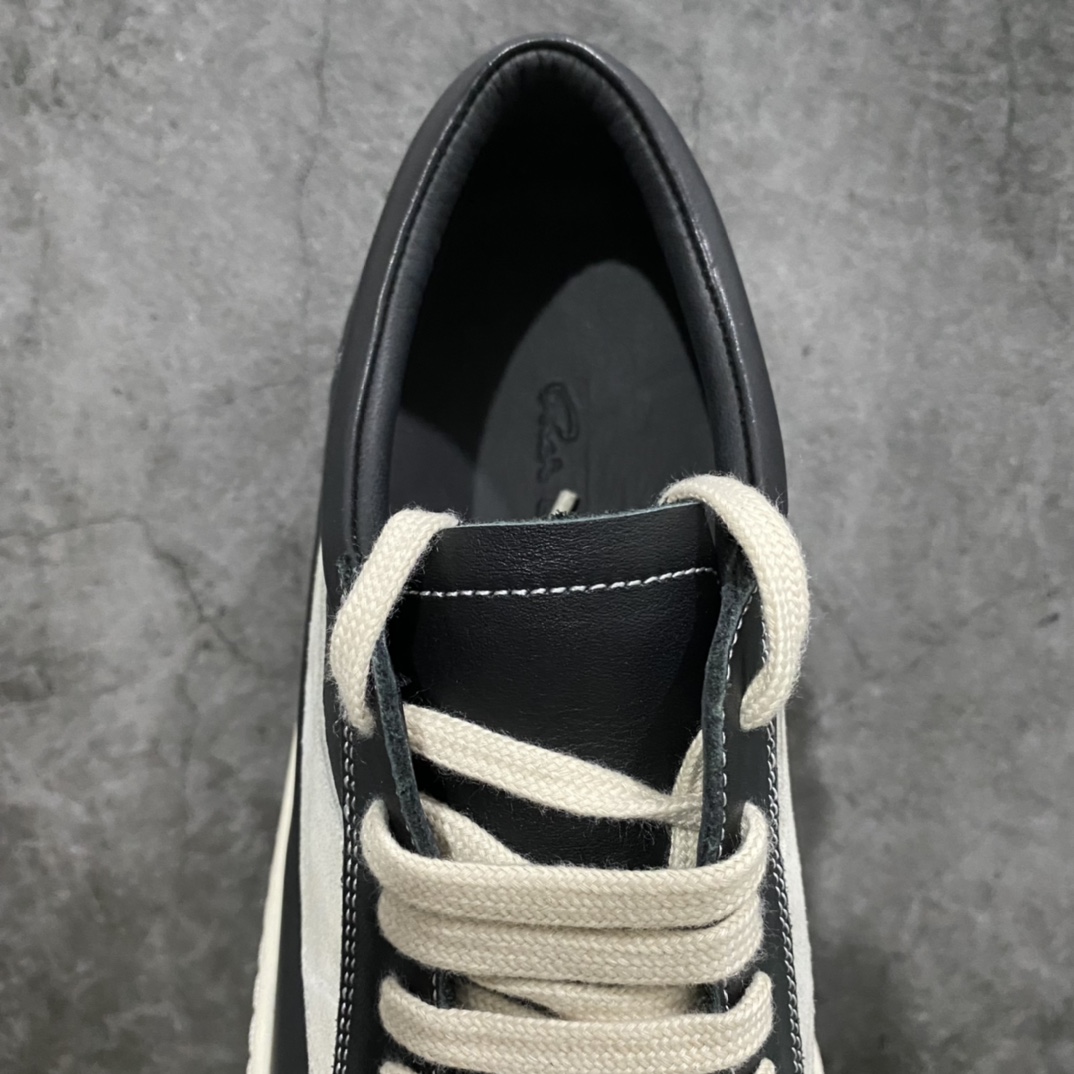 Channel version Rick Owens Rick Owens RO low-top leather fashion sneakers