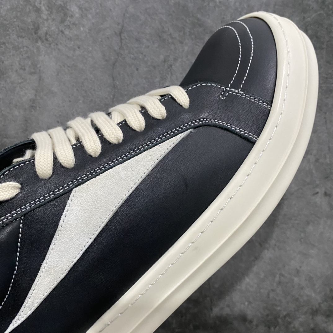 Channel version Rick Owens Rick Owens RO low-top leather fashion sneakers