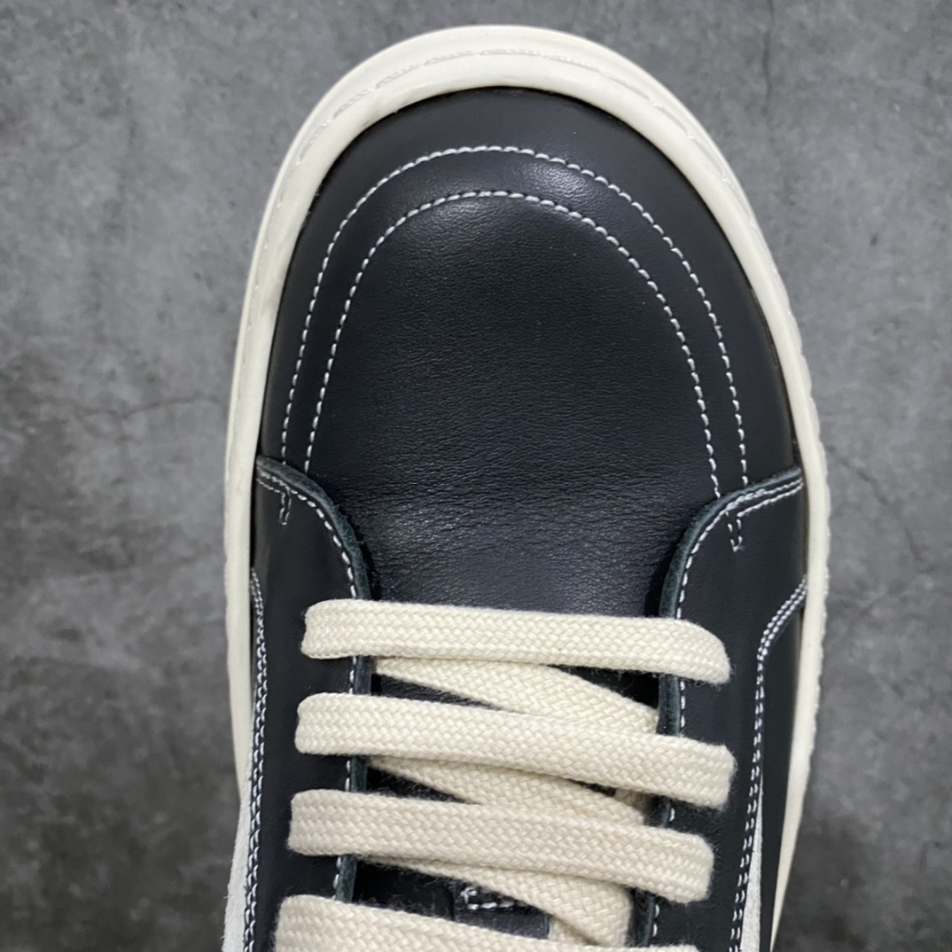 Channel version Rick Owens Rick Owens RO low-top leather fashion sneakers