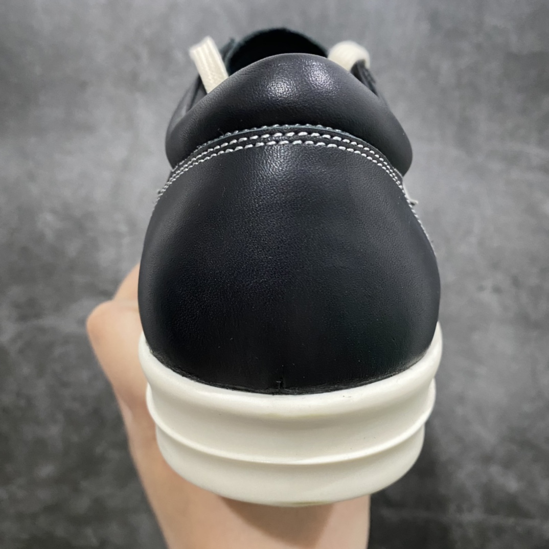 Channel version Rick Owens Rick Owens RO low-top leather fashion sneakers