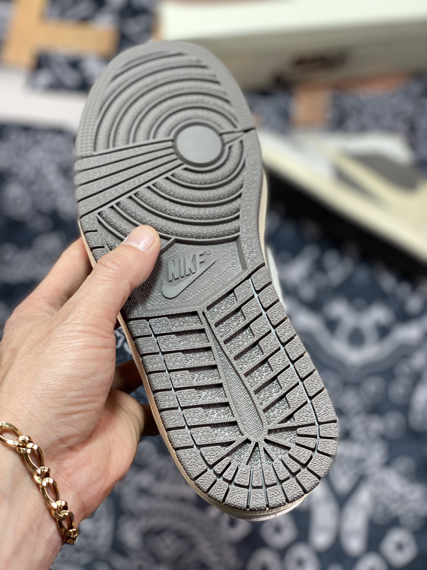 原装级别 Travis Scott x Air Jordan 1 Low ” Reverse Mocha ” 白棕摩卡  DM7866-162