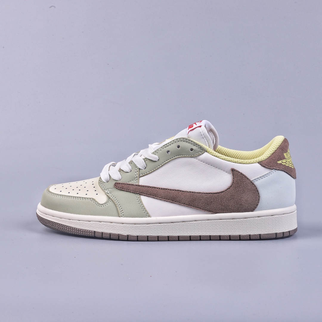 220 Travis Scott x Fragment x Air Jordan 1 Low TS联名倒勾低帮板鞋 DM7866-603