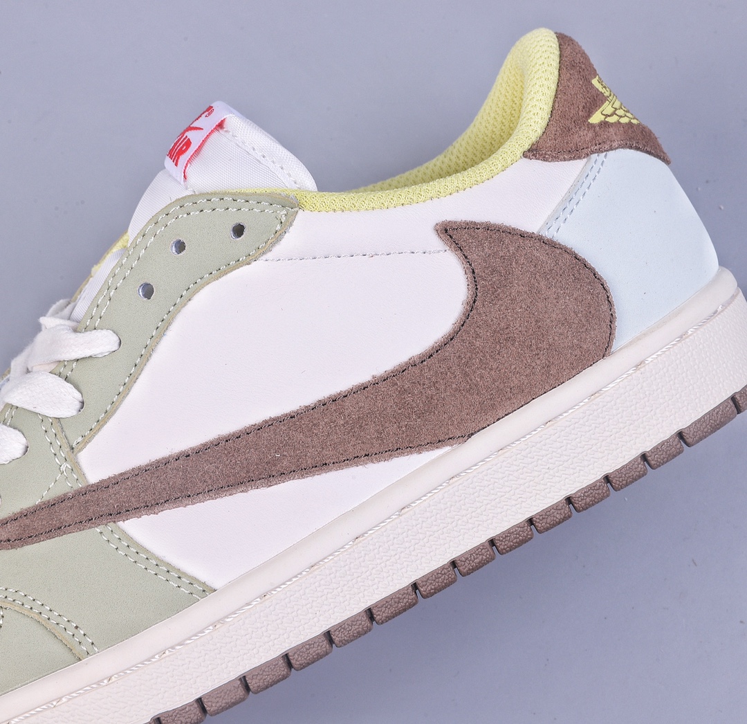 220 Travis Scott x Fragment x Air Jordan 1 Low TS联名倒勾低帮板鞋 DM7866-603