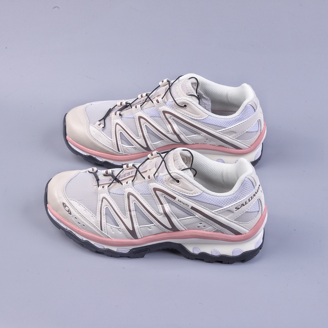 Green X French outdoor brand-Salomon XT-Quest ADV ”Milky White”