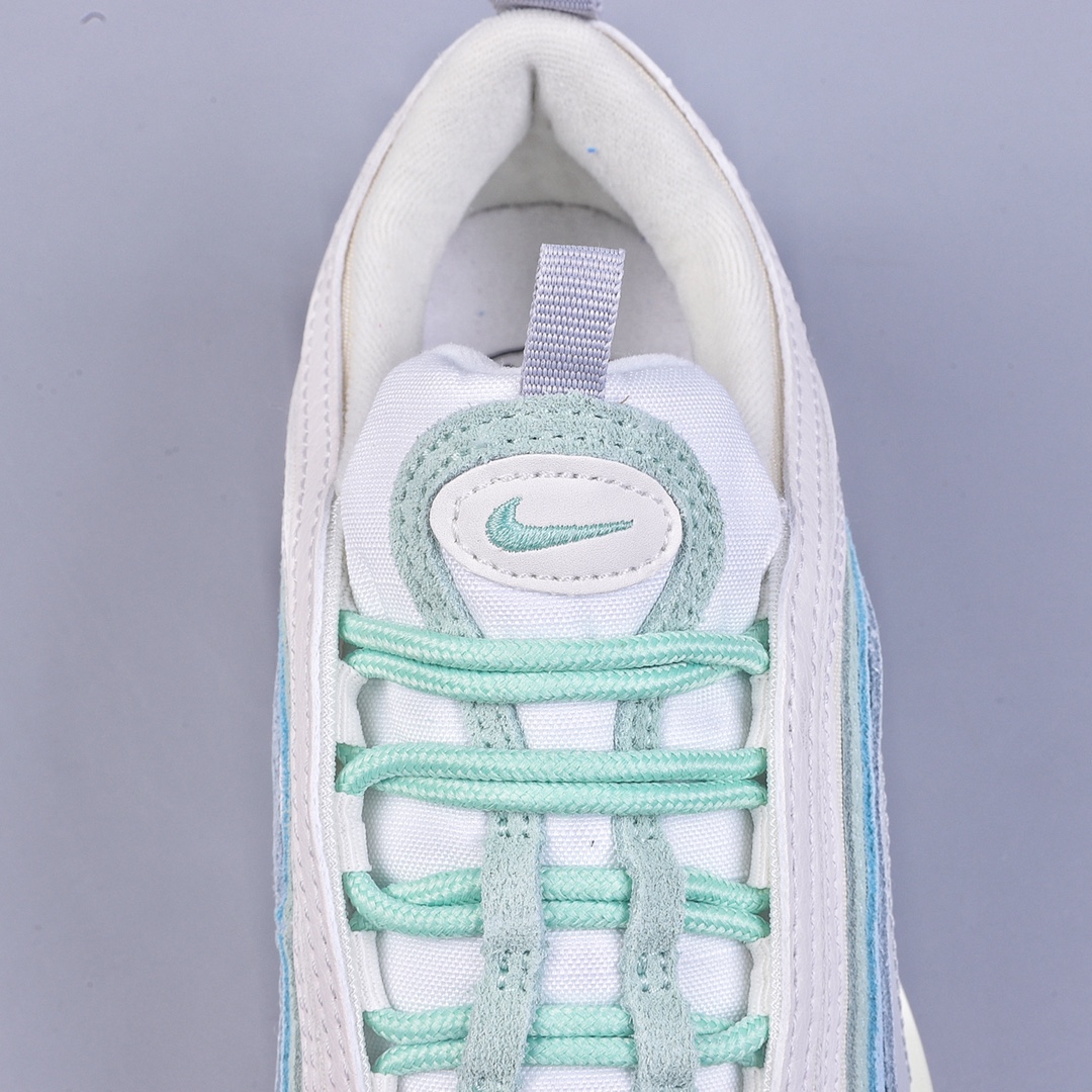 240 Nike Air Max 97 灰绿色 复古休闲气垫跑步鞋 DX5766-131