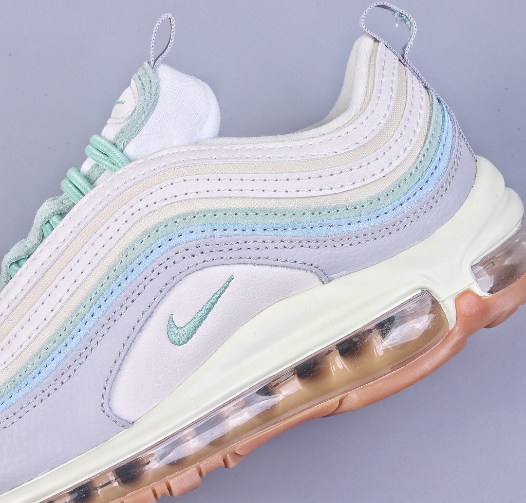 240 Nike Air Max 97 灰绿色 复古休闲气垫跑步鞋 DX5766-131